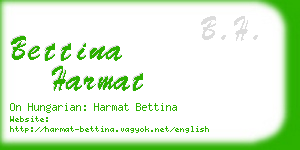 bettina harmat business card